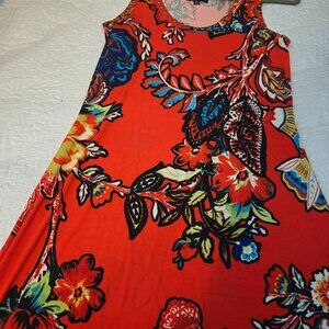 Premise, Petite Small, Red/Multi-colored dress